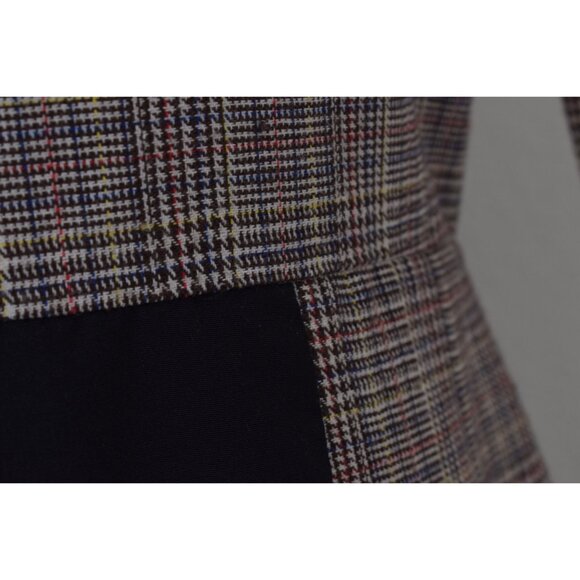 Vintage Black and Plaid Circular Dress size‎ M - Picture 8 of 10